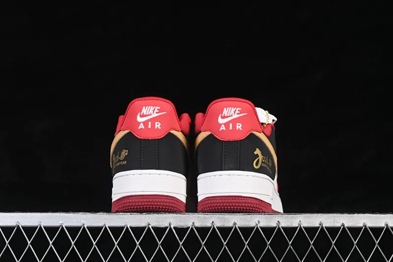 All categories Nk Air Force 1 Air Force series Nk Air Force 1 Low Air Force low top Nike Air Force 1'07 Low Year of the Horse limited edition red, black and gold contrast Air Force 1 low top casual sneakers JP2026-139